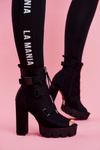 Women's Boots On High Heel Black Gladios