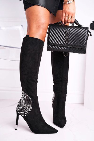 Women's Knee High Boots Black Fashionable