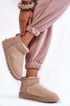 Women's Suede Low Snow Boots Light beige Shelie