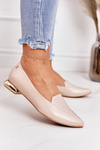 Loafers On Gold Heels Laura Messi 2013 Beige
