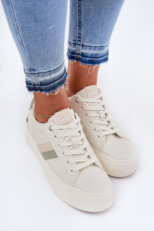 Damskie Sneakersy Zgaszona Biel LEE LAYLA WOMEN LOW 50251003
