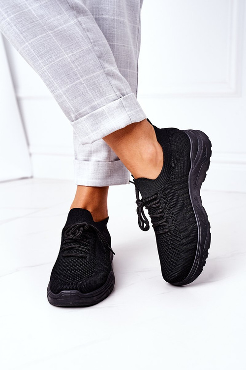 Women's Sport Shoes Sneakers Black Ruler