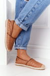 Espadrilles On Straw Sole Lu Boo Brown