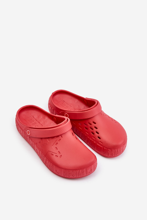 Men's Lightweight Flip Flops Big Star II175004 Red