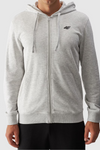 Men's Zip-Up Hoodie Gray 4FWMM00TSWSM1466-27M