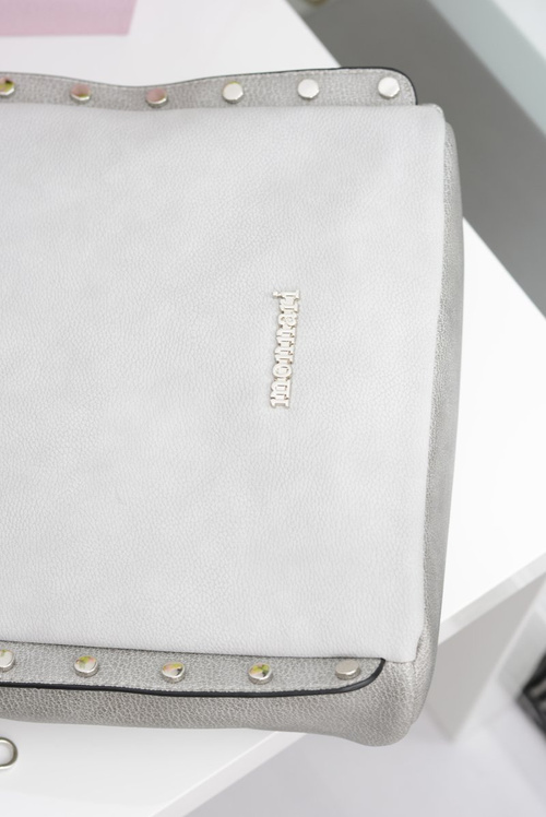 Monnari Grey Classic Urban Bag with Rivets