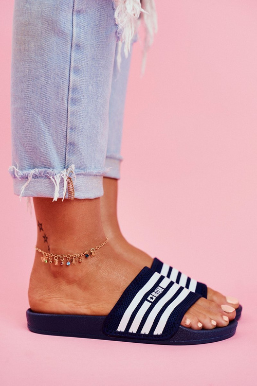 Klapki Gumowe Big Star Granatowe FF274A356