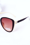 Women's Butterfly Sunglasses Brown-Beige Ombre