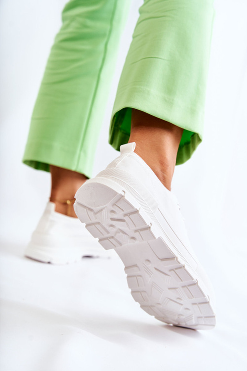 Women's Low Material Sneakers White Gueso