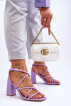 Classic Sandals On High Heel Violet Lucetta