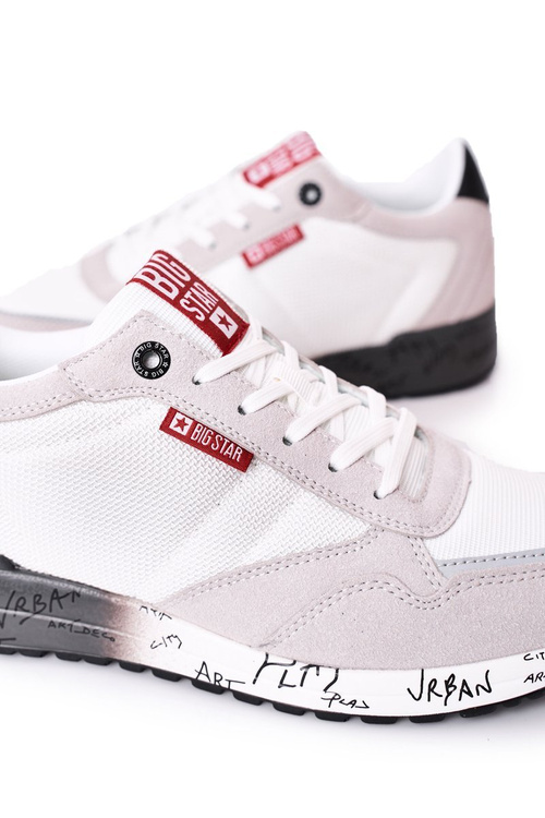 Men's Sport Shoes Memory Foam Big Star FF174208 White-Grey