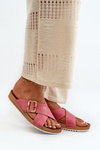 Comfortable Women's Flip Flops with Buckle Inblu VO000012 Pink
