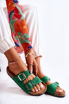 Women's Slippers Green Misandei
