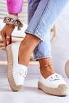Classic Espadrilles On The Platform White Julianne