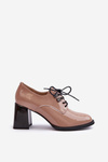 Women's Patent Leather Pumps Beige Nelione