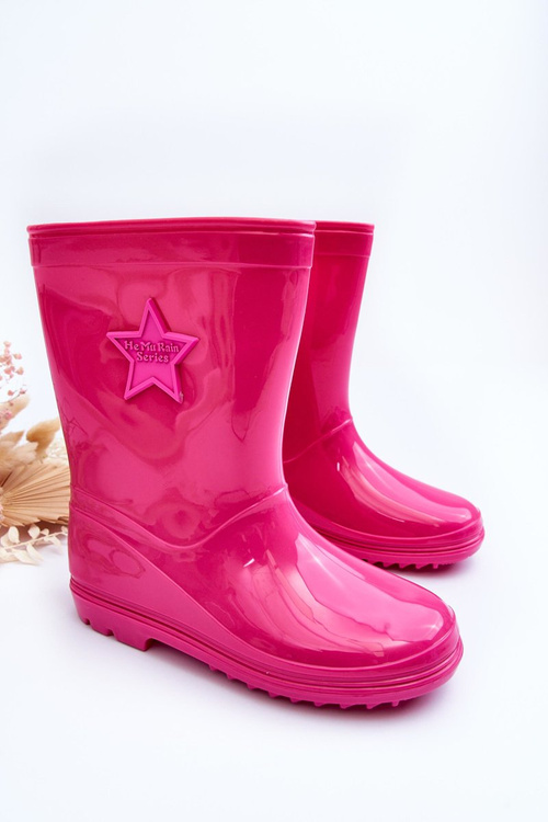 Children's Rubber Wellingtons Fuchsia Malvi