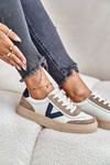 Ladies Leather Sneakers Vinceza 7923 Beige