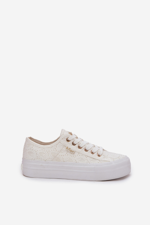 Ladies Sneakers With Lace Lee Cooper LCW-25-31-3438L White