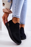Buty Sportowe Materiałowe Czarne Lorento