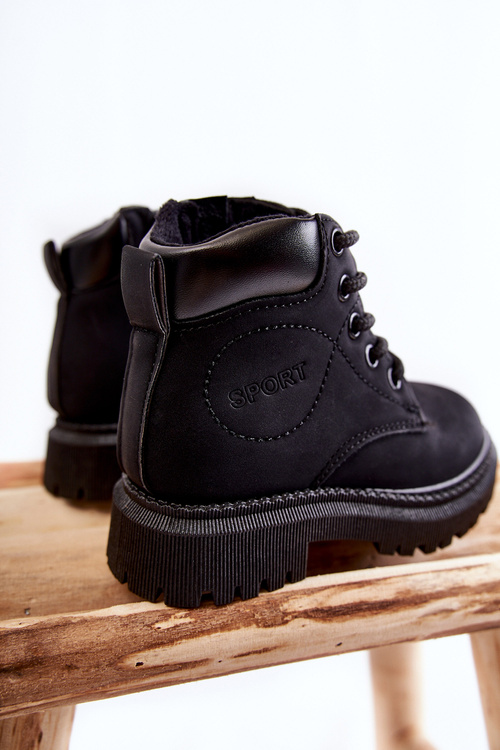 Children's Warm Boots Black Cheddy
