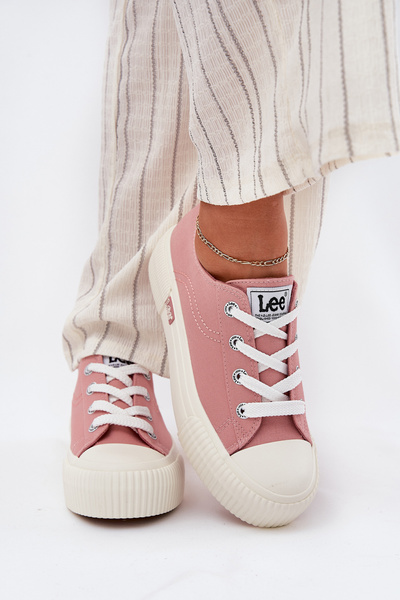 Damskie Trampki  Na Platformie Różowe LEE ISLA C WOMEN LOW 50251001