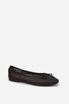 Ballet flats With Braid And Bow Black Belirra
