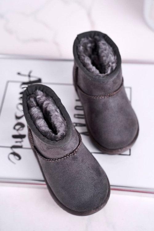 Children's Insulated Snow Boots Grey Gooby