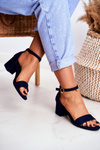 Women's Sandals Eco-Suede Navy Oh Baby!