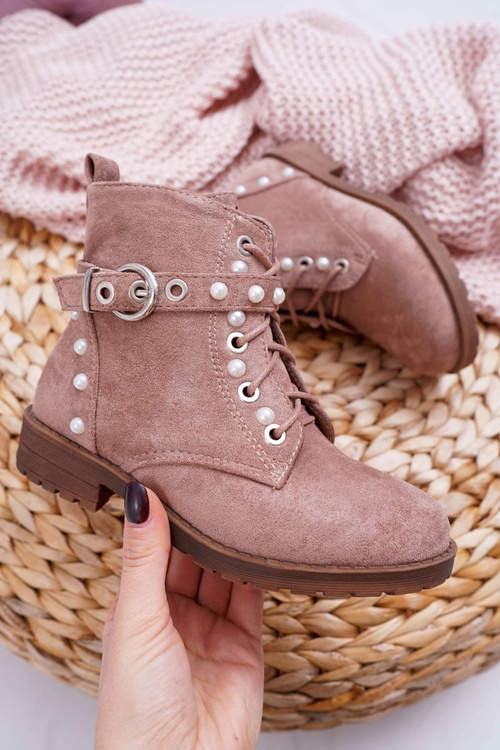 Youth Khaki Pearl Boots Nargos