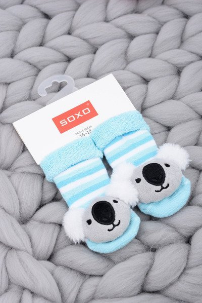 Infant Socks with Rattle Koala Bear Soxo