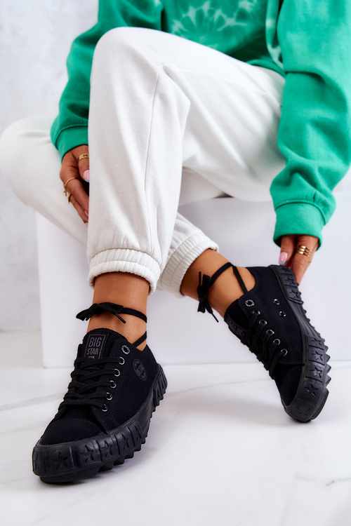 Tenisówki Trampki Niskie BIG STAR Czarne JJ274510