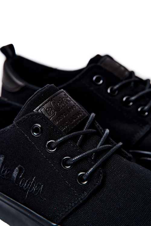 Tenisówki Męskie Wiązane Czarne Lee Cooper LCW-22-31-0857M