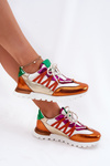 Sneakersy Półbuty Damskie Skórzane Multikolor Artiker 56C1737