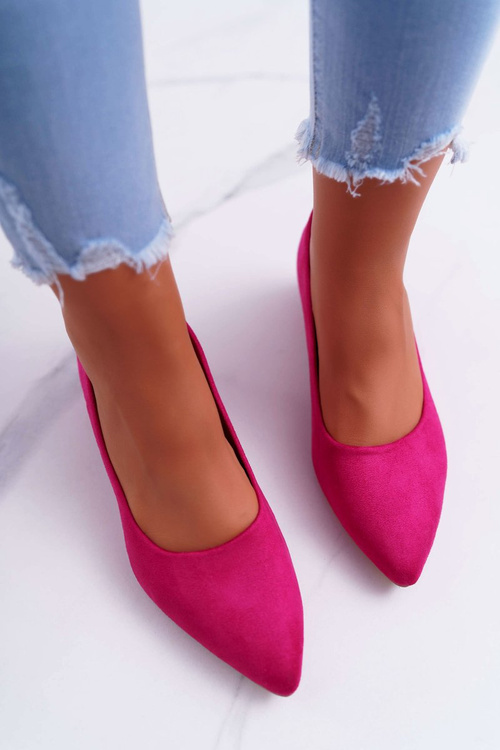 Classic Suede Fuchsia pumps Rheya