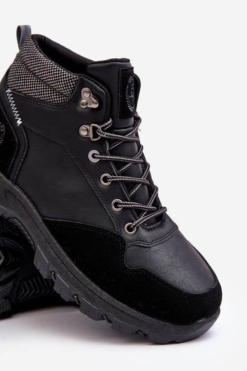 Men's Trekking Shoes Lace-up Boots Black Salomene