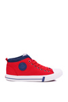 Men's Cross Jeans High Material Sneakers Red DD1R4059