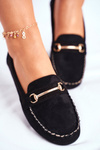 Women's Suede Moccasins Black Dive