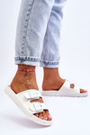 Women's Platform Slides White Vertigo