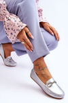 Women's Slip-On Loafers With Glitter Embellishment Silver This Moment