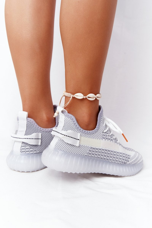 Women's Sports Shoes On A Rubber Sole Grey Freestyler