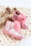 Children's Snow Boots Insulated With Fur With Little Ears Pink Betty