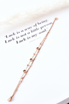 Bracelet On A Double Chain Rose Gold