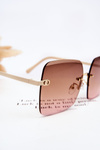 Large Women's Sunglasses 400UV E4721 Creamy