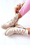 Women’s Leather Boots Beige Nicole 2674