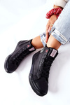 Women's Insulated Sneakers Cross Jeans Black II2R4009C