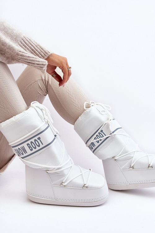 Women's High Snow Boots White Venila