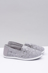 Lace Grey Women's Ballerinas Little Sugar