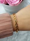 Women's Steel Bracelet With Zirconia Infinity Gold Glam