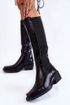 Women's Leather Boots Black Larsen