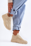 Women's Slip On Sports Shoes Beige Claris